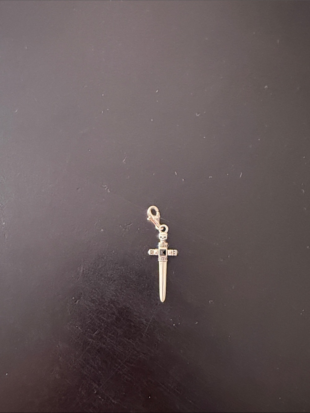 Sterling Silver Dagger Charm Pendant